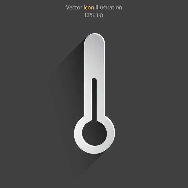 Vector thermometer web icoon — Stockvector