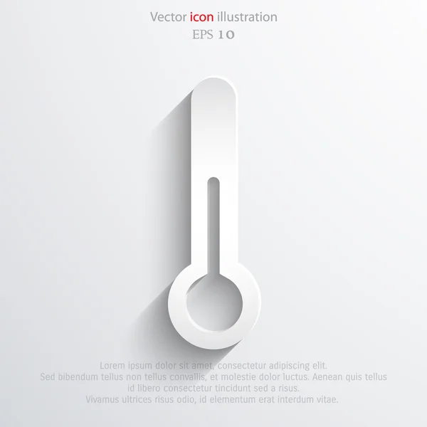 Vektortermometer web Ikon — Stock vektor