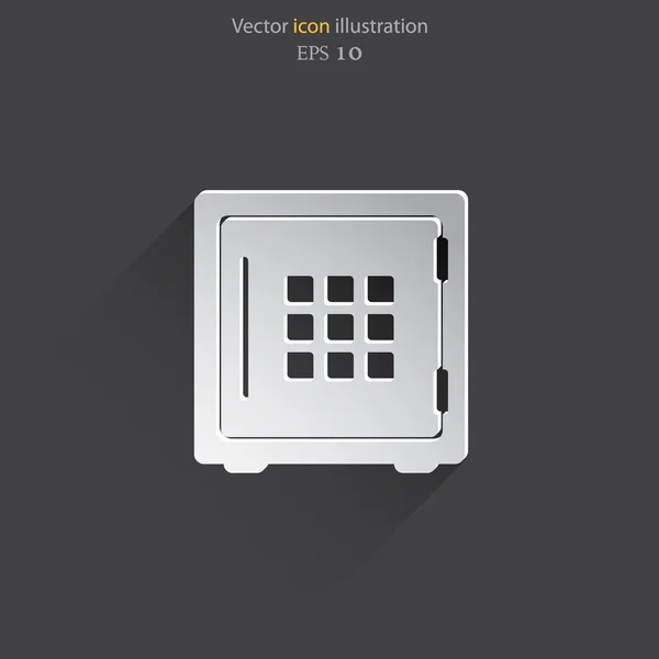 Vector bank safe web icon. — Stock Vector