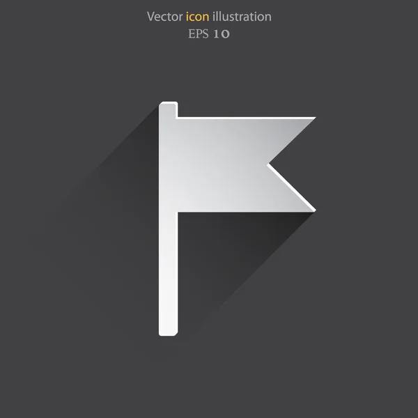 Vektor-Flagge Web-Symbol. — Stockvektor