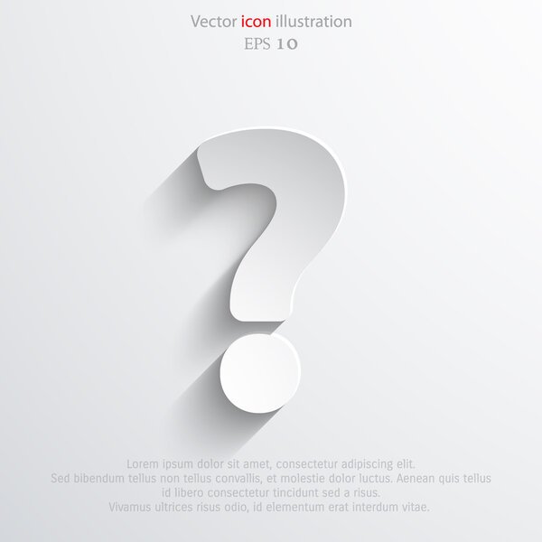 Question mark web icon background