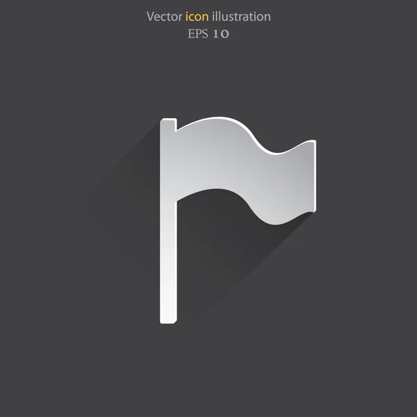 Vector vlag web icoon. — Stockvector