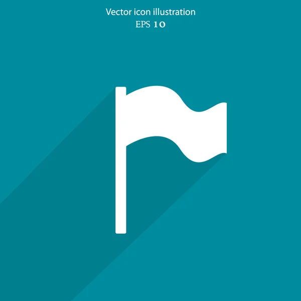 Vektor flagga webb Ikon. — Stock vektor