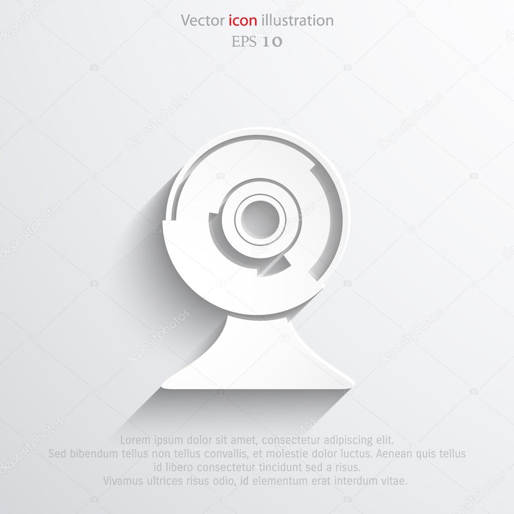 Vector web cam icon