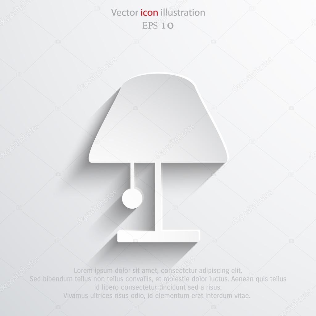 Vector lamp web icon