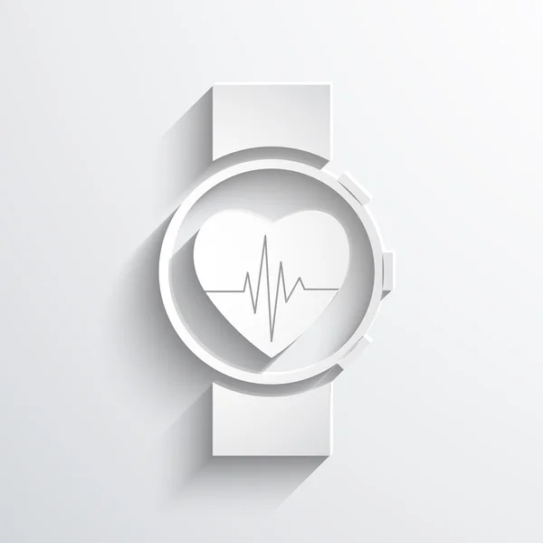 Vector icono web reloj médico . —  Fotos de Stock