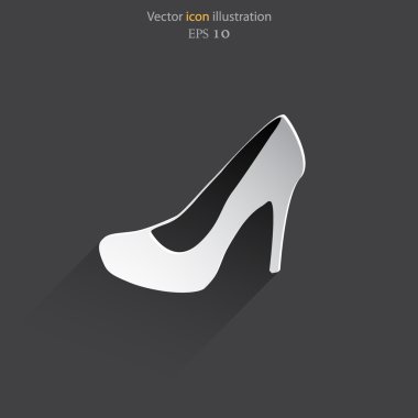 Vektör kadın botları web simgesi.