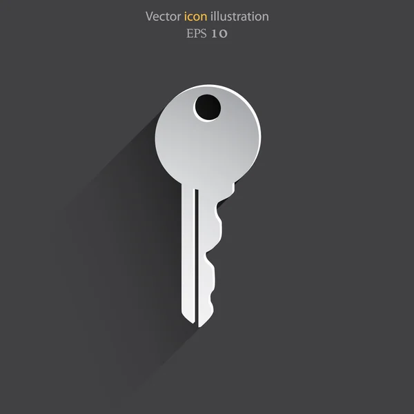 Vector key web icon. — Stock Vector