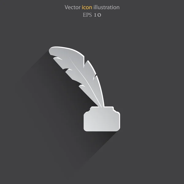 Vector veer pen web pictogram. — Stockvector