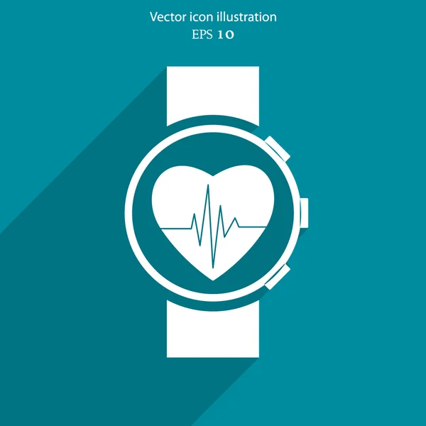 Vector ícone da web relógio médico . — Vetor de Stock