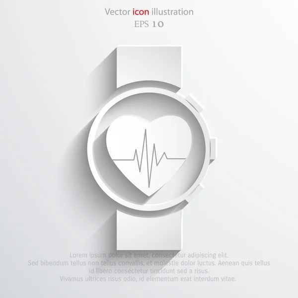 Vektor web icon medicinska klocka. — Stock vektor