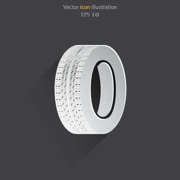 Vektor-Reifen-Web-Symbol. — Stockvektor