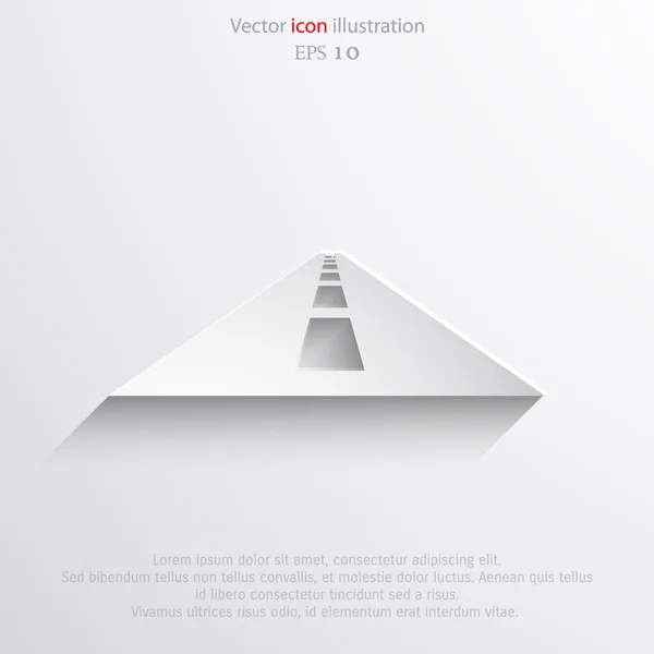 Vector web carretera Icono . — Archivo Imágenes Vectoriales