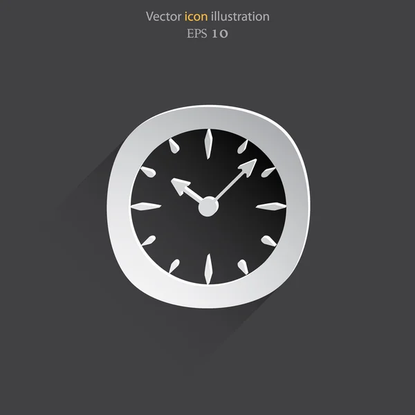Ceasul Vector pictograma web . — Vector de stoc