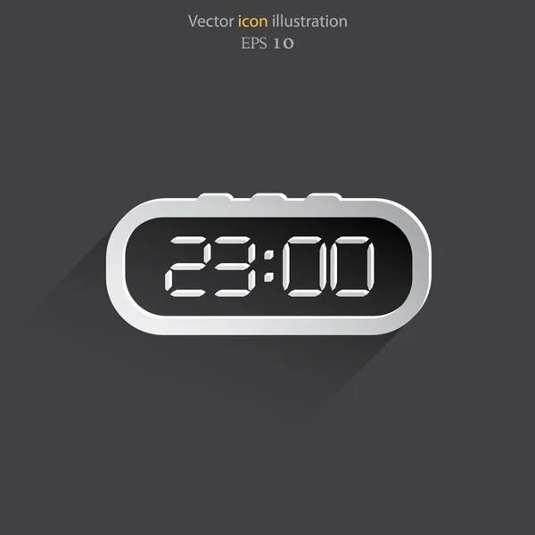 Vecteur horloge électronique icône web . — Image vectorielle