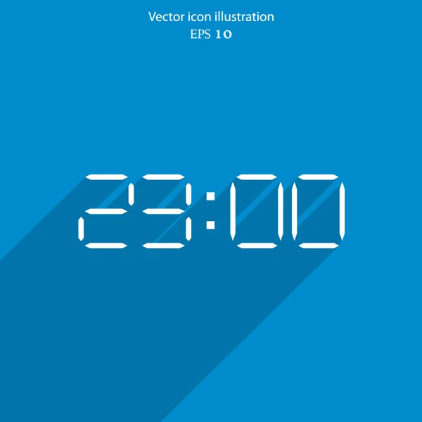 Vector reloj electrónico icono web . — Vector de stock