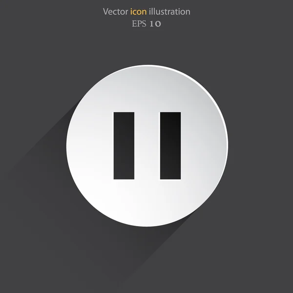 Vector pausa icono web — Archivo Imágenes Vectoriales