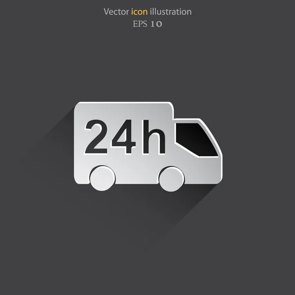 Вектор 24 години веб-іконка доставки . — стоковий вектор