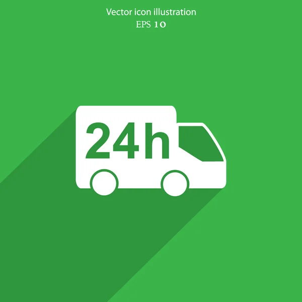 Vector 24 ícone web de entrega hora . —  Vetores de Stock
