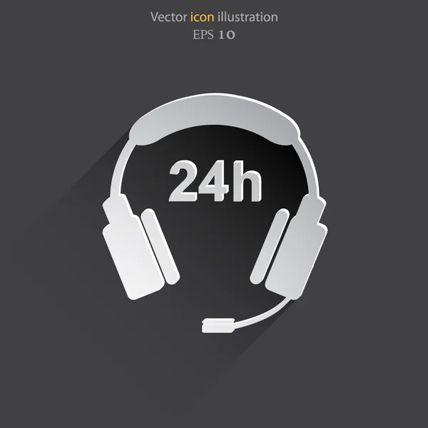 Vektor support web icon. — Stock vektor