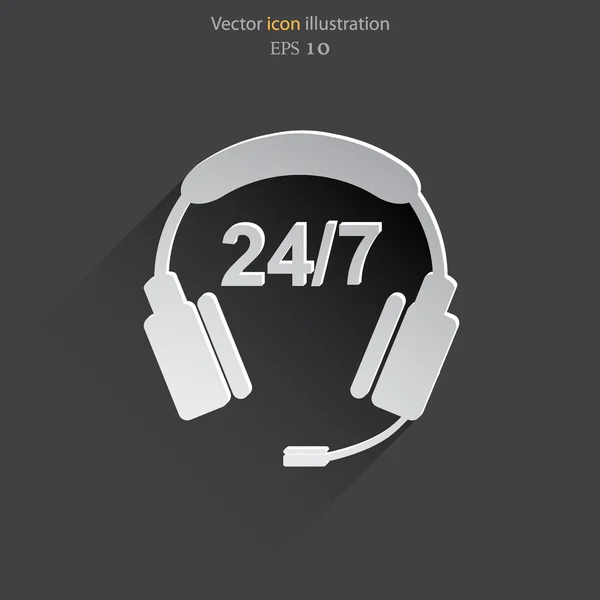Ikona webové podpory vektor. — Stockový vektor