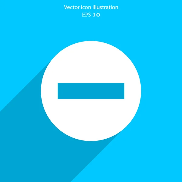 Vector minus web icon — Stock Vector
