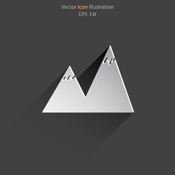 Vektor web icon landskap. — Stock vektor