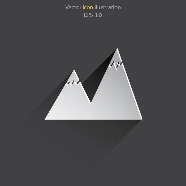 Vector landschap web pictogram. — Stockvector