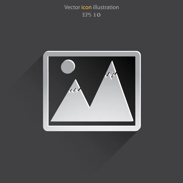 Vector landscape web icon. — Stock Vector