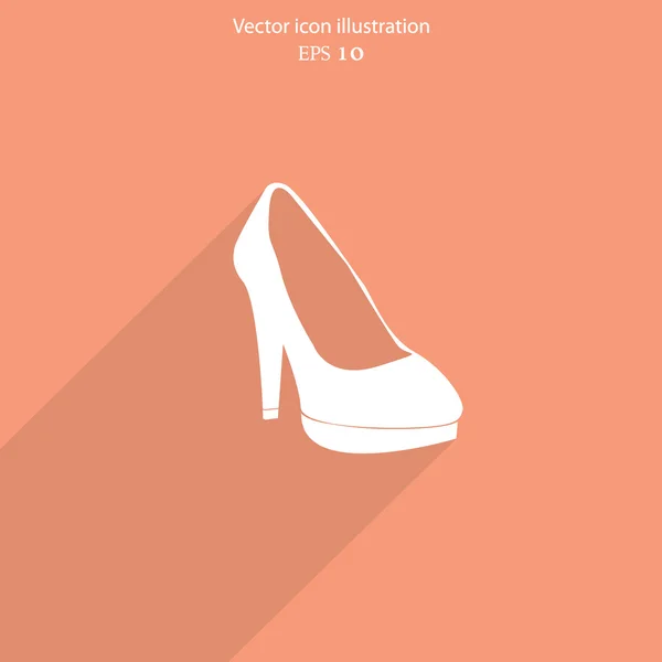 Vektor Frau Stiefel Web-Symbol. — Stockvektor