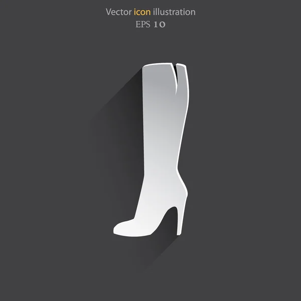 Ikona webové žena boty vektor. — Stockový vektor