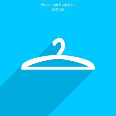 Vektör askı web düz simgesi