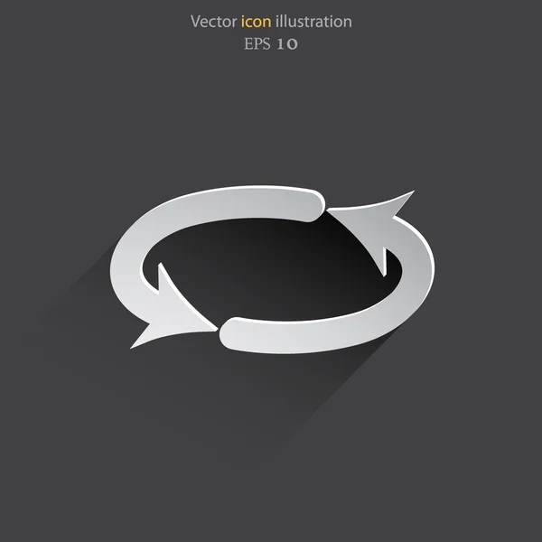 Vektor uppdatering web icon. — Stock vektor