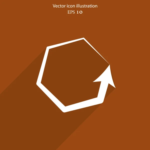 Ikona webu update vektor. — Stockový vektor