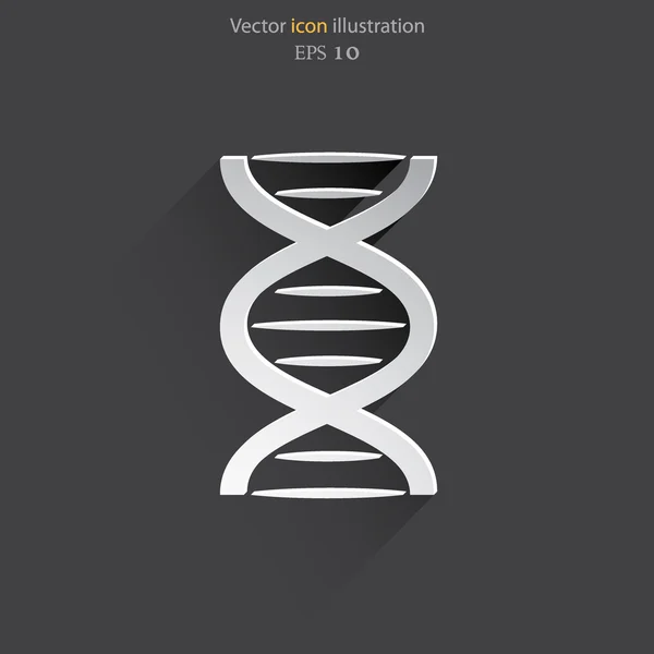 Ícone web de DNA vetorial . — Vetor de Stock