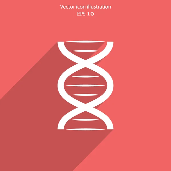 Vector DNA web icon. — Stock Vector