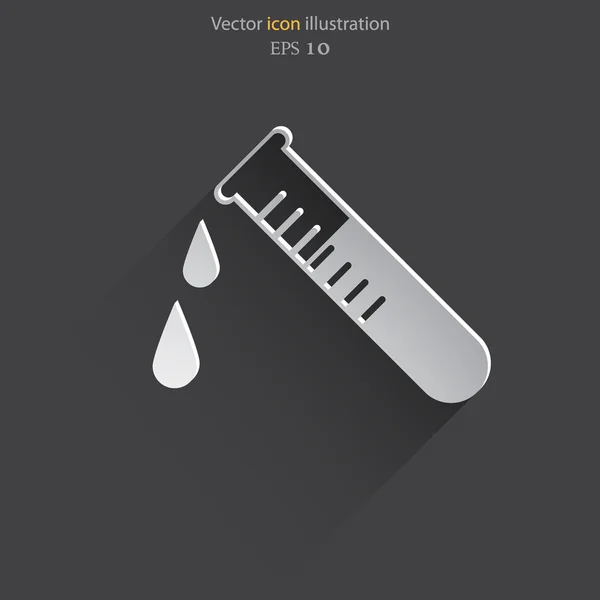 Vektor web icon provrör. — Stock vektor