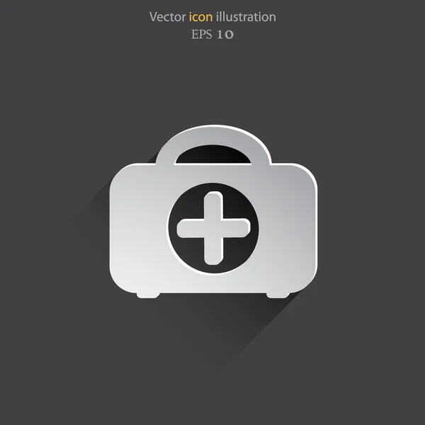 Vektor orvosi eset lapos ikonjára. — Stock Vector