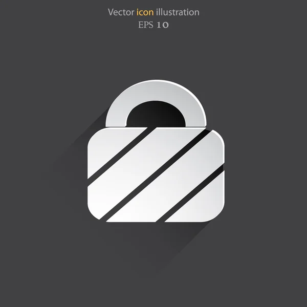 Vektor-Vorhängeschloss Web-Symbol — Stockvektor