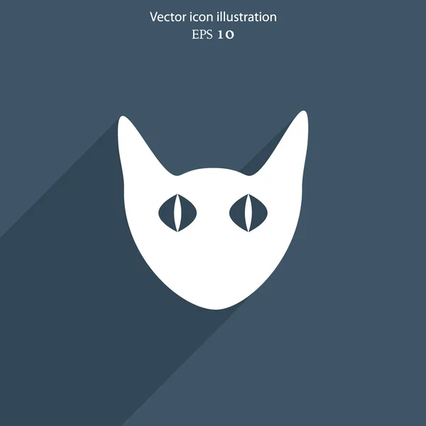 Vector gato icono web . — Vector de stock