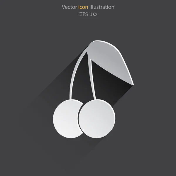 Vektor körsbär web icon. — Stock vektor