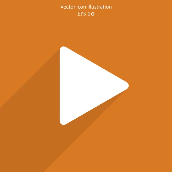 Vector play web icon. — Stock Vector