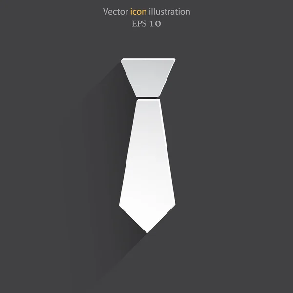 Vektor Krawatte Web flache Symbol — Stockvektor
