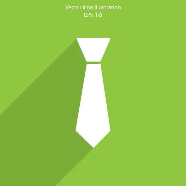 Vector necktie web flat icon — Stock Vector