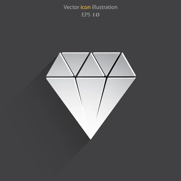 Иконка векторного алмаза . — стоковый вектор