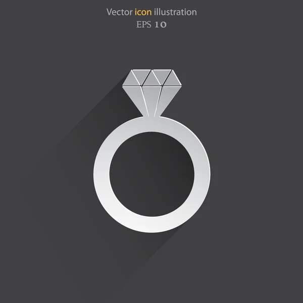 Vektor web icon diamond. — Stock vektor