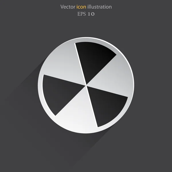 Vektorstrahlung Web-Symbol. — Stockvektor