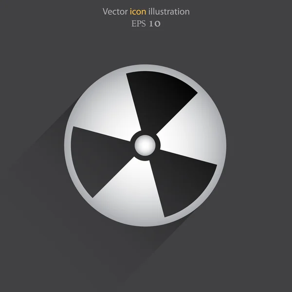 Icono web de radiación vectorial . — Archivo Imágenes Vectoriales