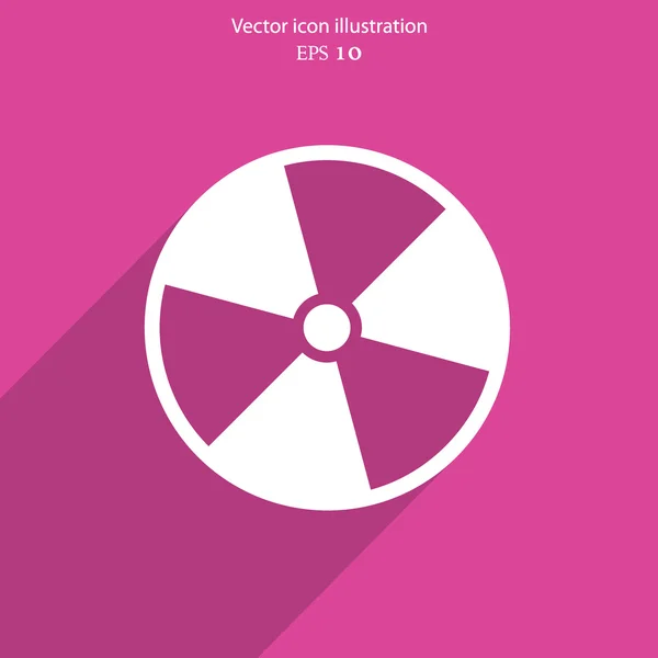 Icona web delle radiazioni vettoriali . — Vettoriale Stock