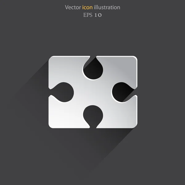 Vector rompecabezas pieza web icono plano . — Archivo Imágenes Vectoriales